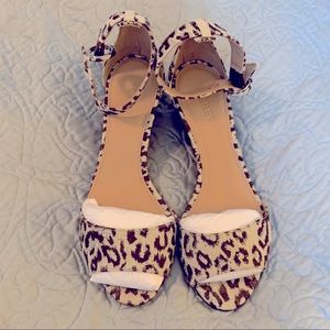 J. Crew Leopard Wedges